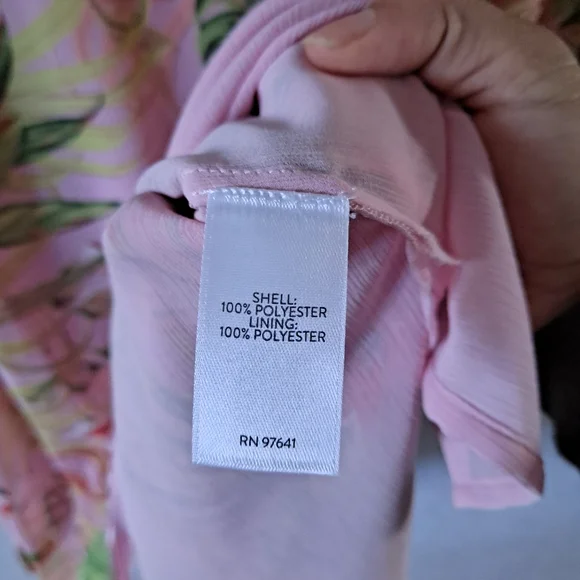J. Jill Pink Tropical Floral Tunic - Picture 9 of 10